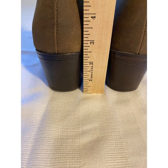 Pierre Dumas Womens Brown Ankle Booties With Zipper Closure - Size 10 - Picture 7 of 15